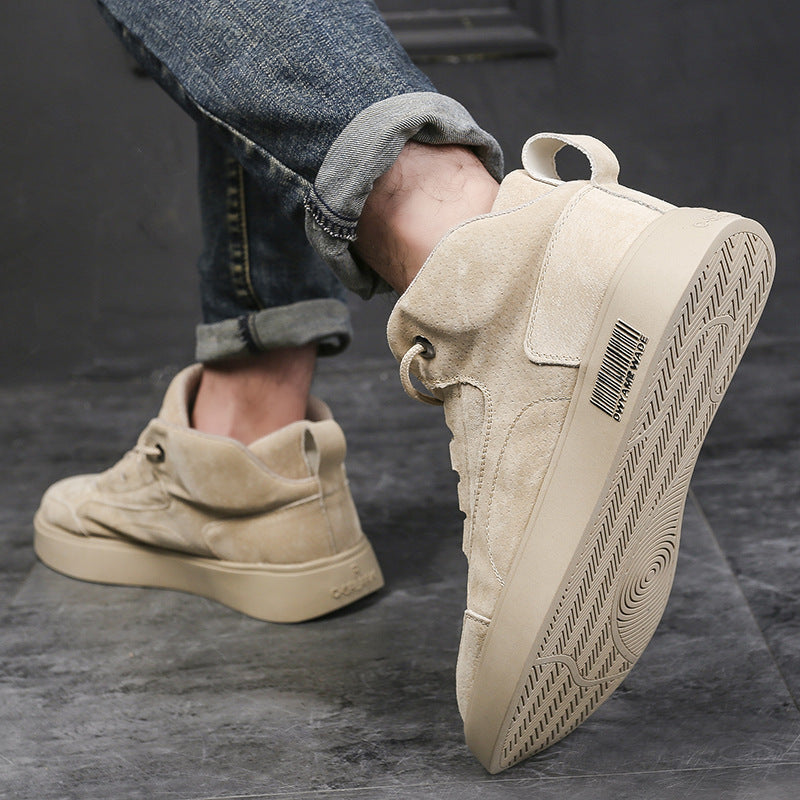 Men's Oversized Autumn Martin Middle Top Working Wear Men's Shoes