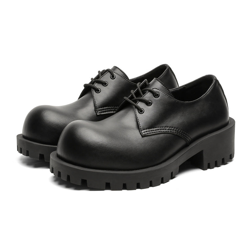 Men's Style Mickey Martin Big Head Derby Leather Shoes