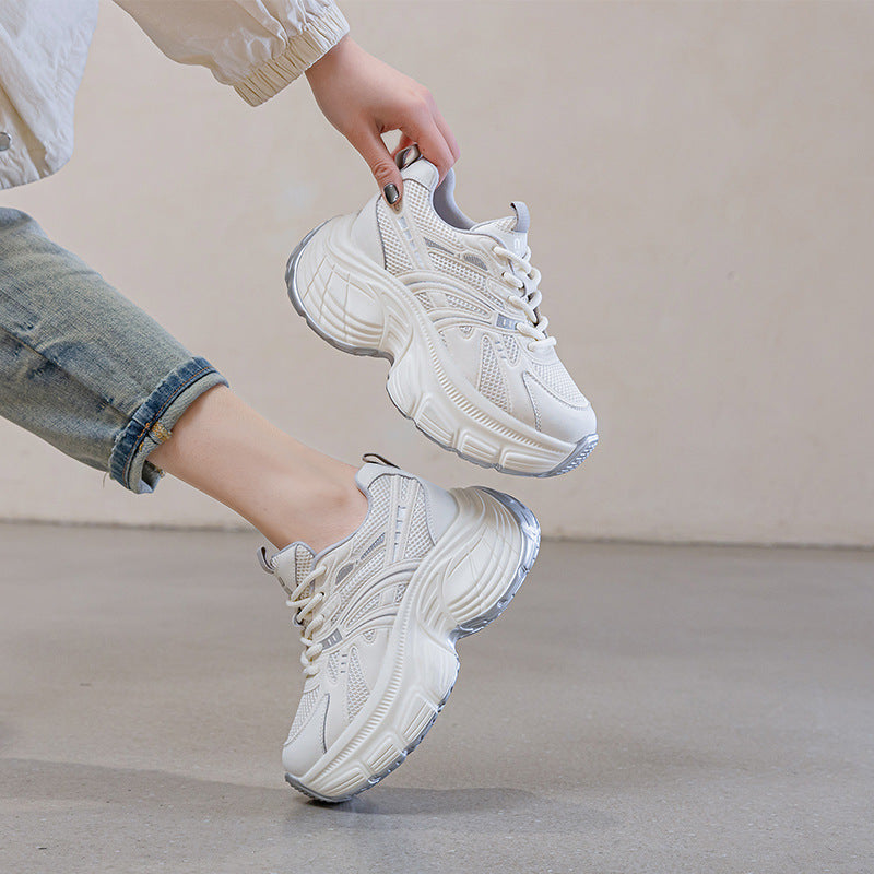 Women's Dad Height Increasing Small Spring Thick Casual Shoes
