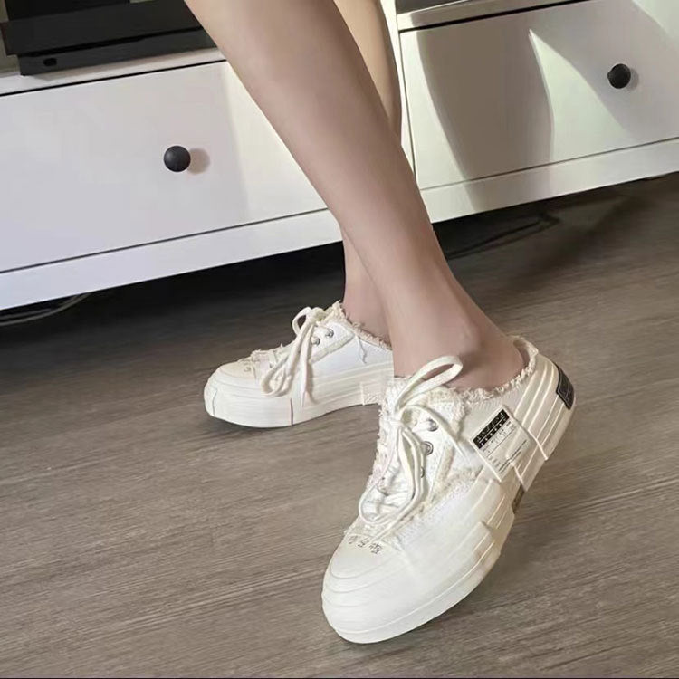 Women's Wu Reba Platform Inner Height Increasing Beggar Women's Casual Shoes