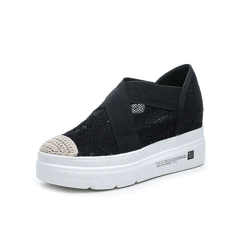 Women's Increasing Insole Fisherman Summer Platform Lazy Women's Casual Shoes