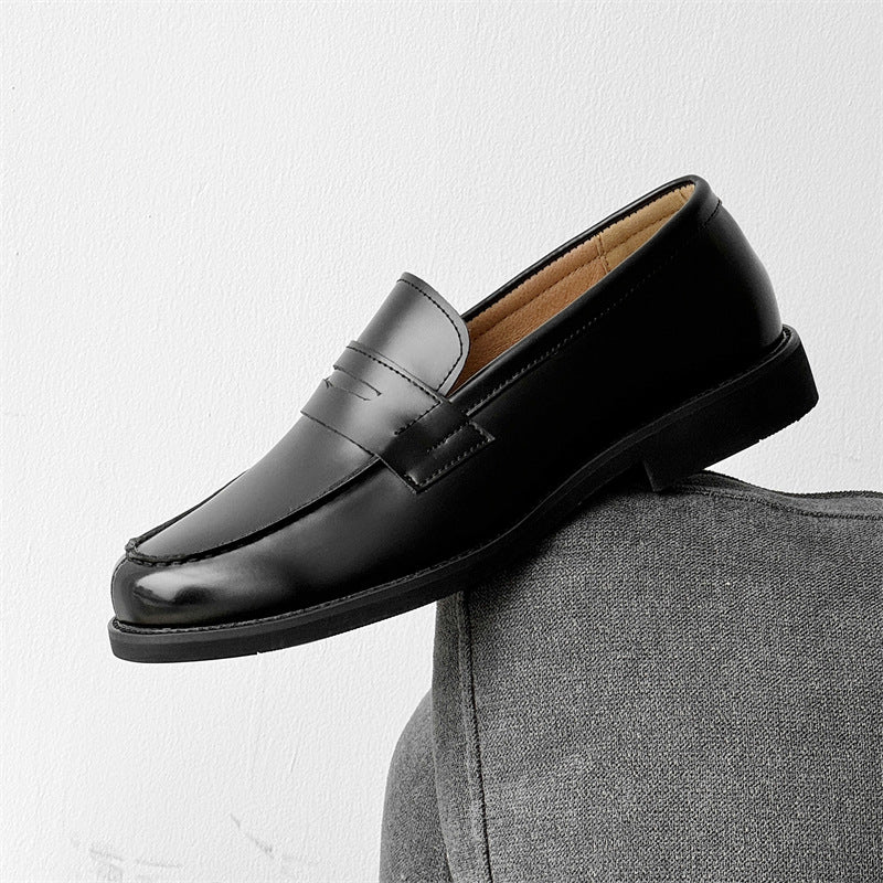 Men's Classic Slip-on Black Derby Couple Loafers