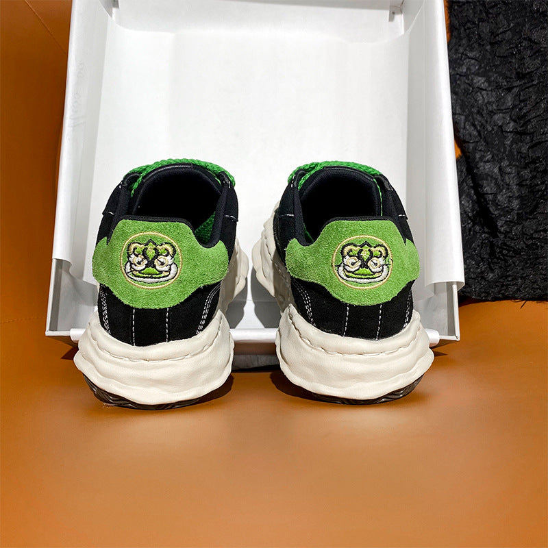 Round Head Thick Bottom Tiger Shell Casual Shoes