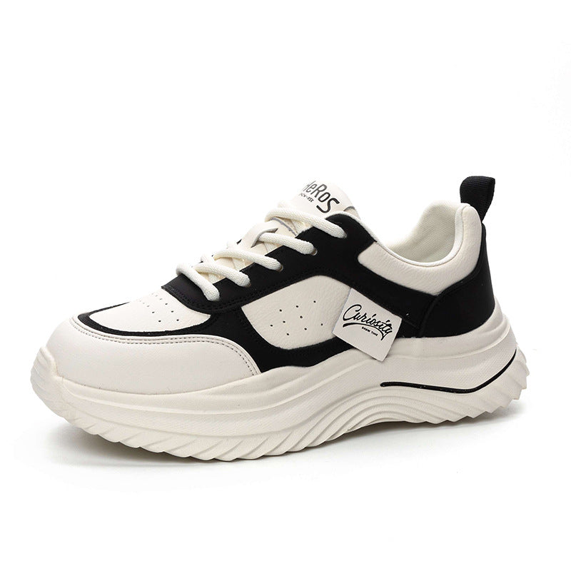 Spring Thick Bottom Increased White Female Sneakers