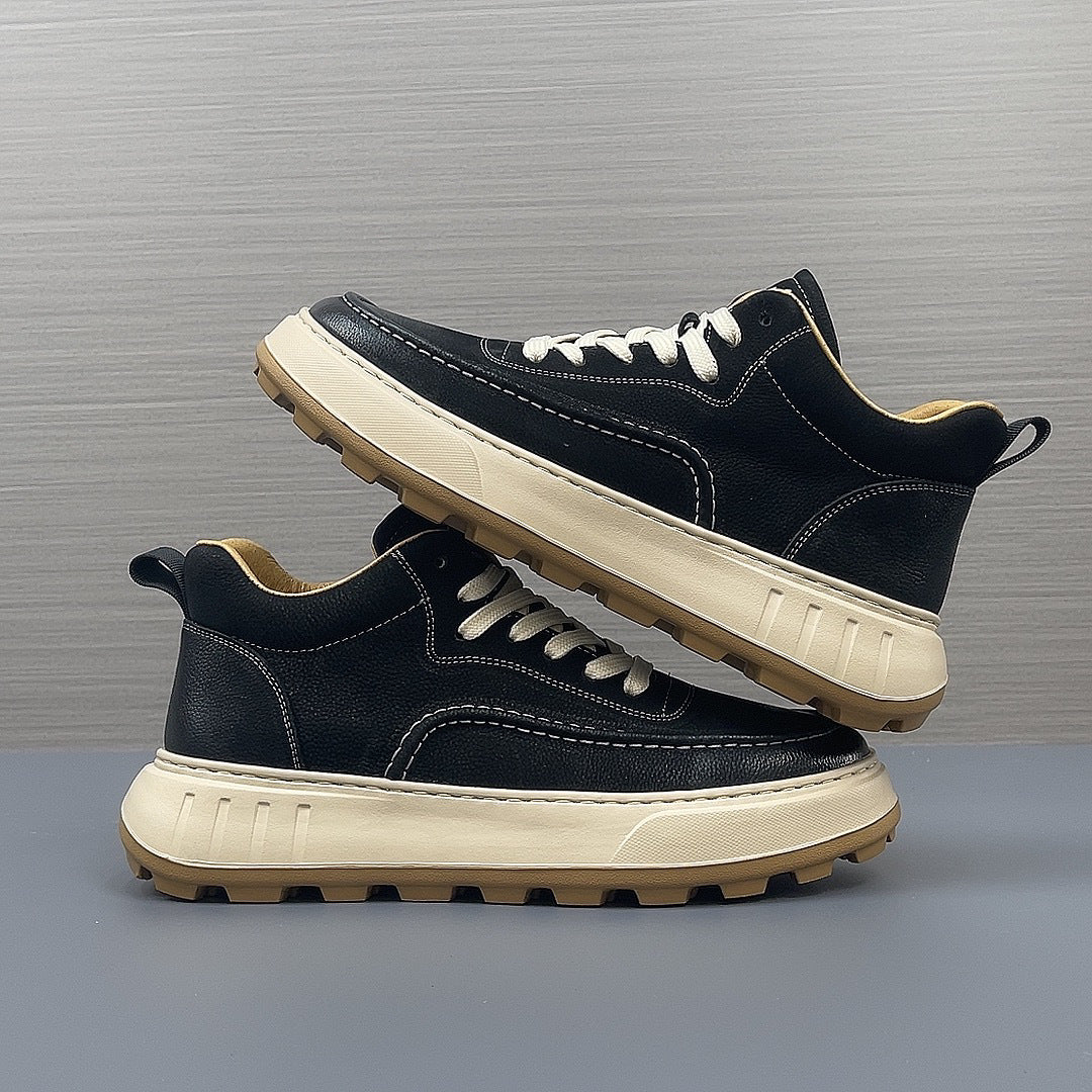 Men's European Goods Real With Fleece Lining Sneakers