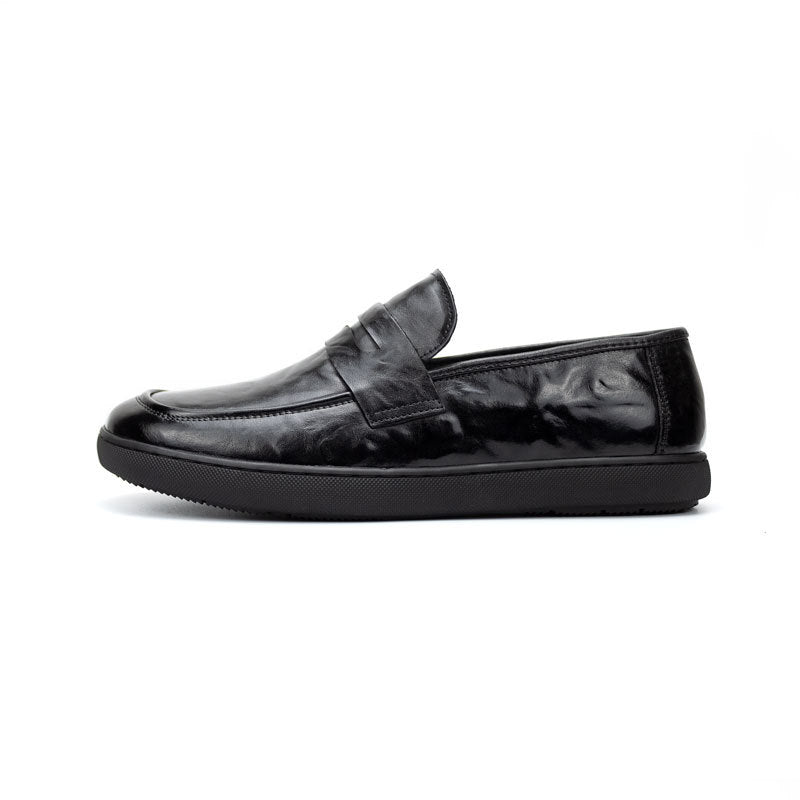 Men's Pattern Top Layer Cattlehide Fashion Business Formal Men's Shoes