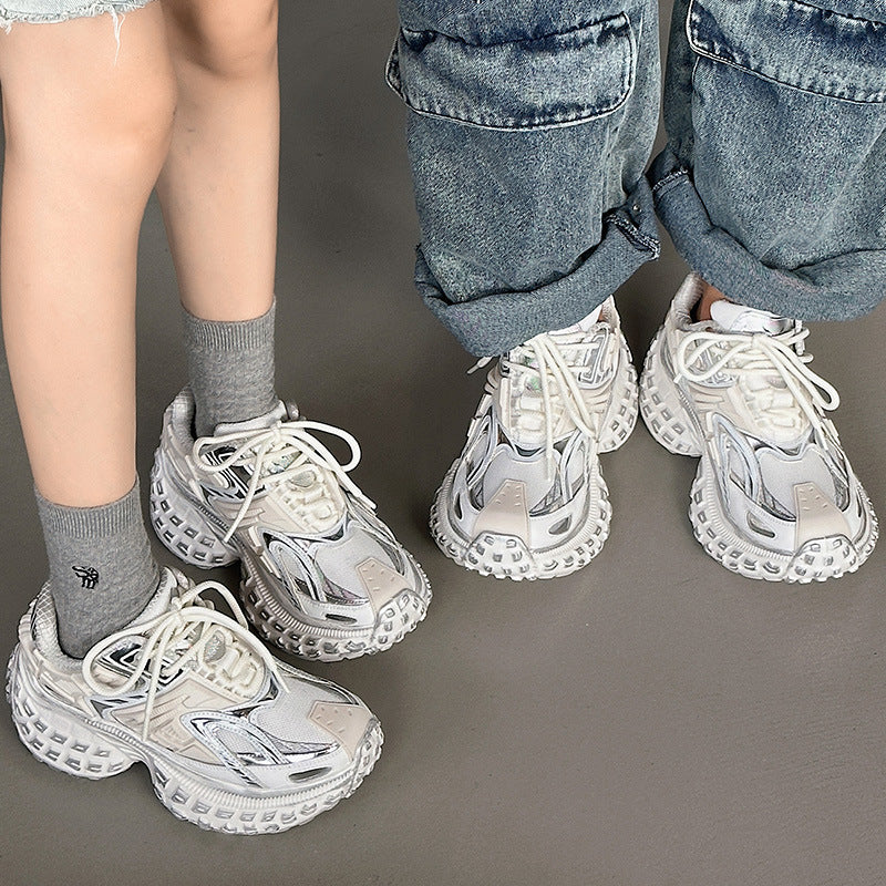 Women's Dad Mech Fashion Height Increasing Sports Sneakers