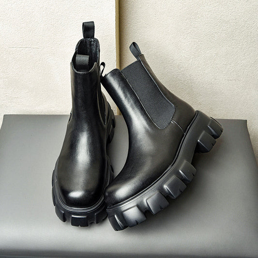 Men's Authentic Platform Thick Bottom Increased Big Boots