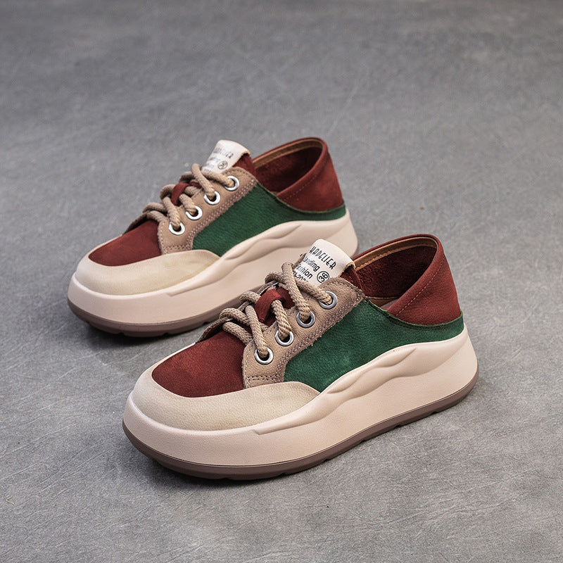 Women's Fleece-lined Warm Color Matching Cotton Fashion Women's Shoes