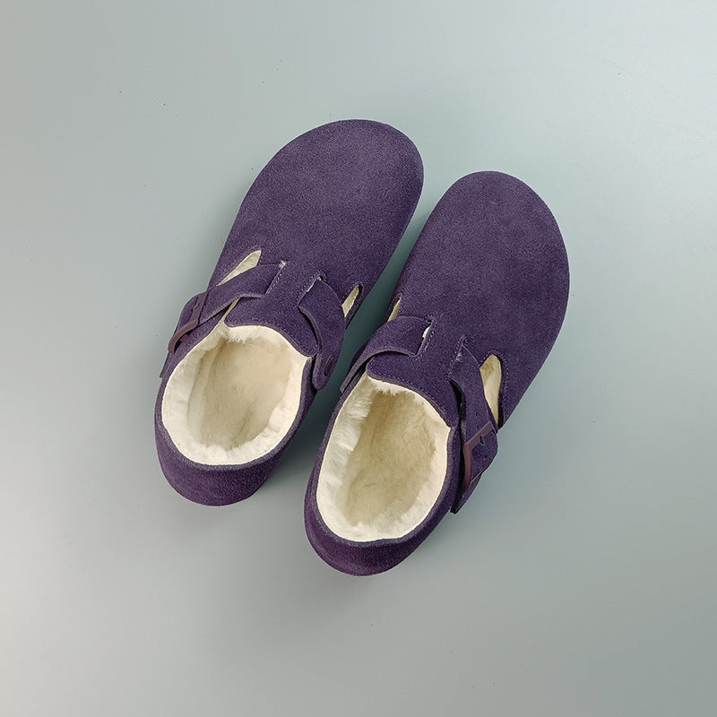 All-inclusive Plus Fluff Wool Cowhide Series Women's Shoes