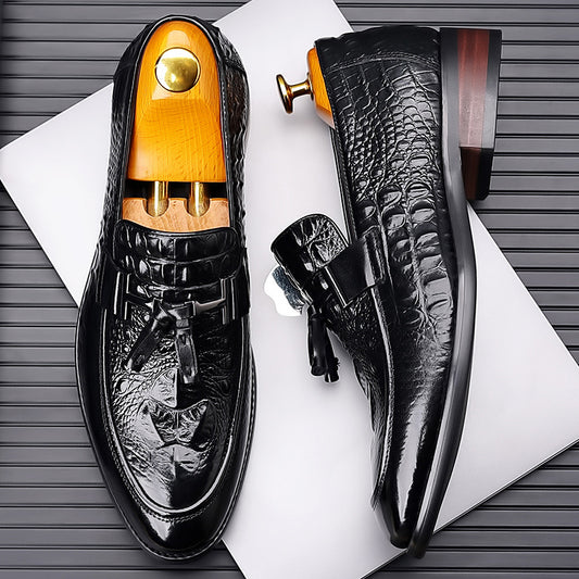 Men's First Layer Cowhide Genuine Business High-grade British Leather Shoes