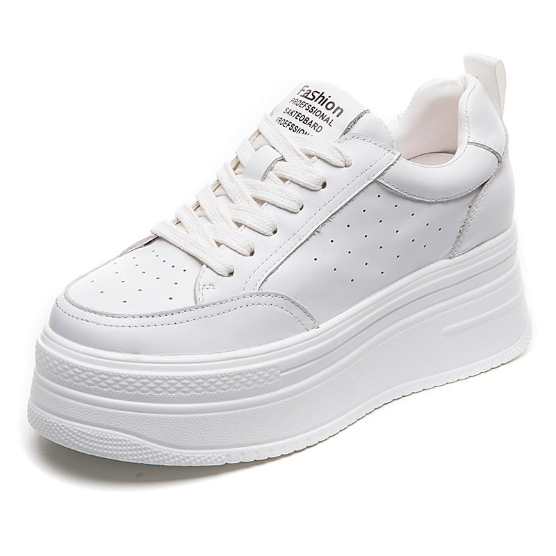 Women's & Men's Genuine Elevator White Sports Fashion Board Casual Shoes