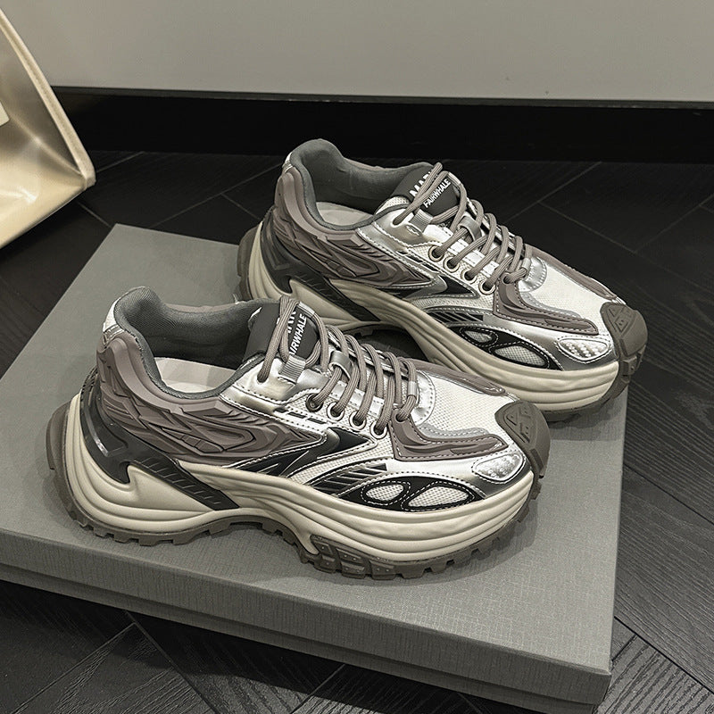 Dad Thick Bottom Rattlesnake Mech Retro Sneakers