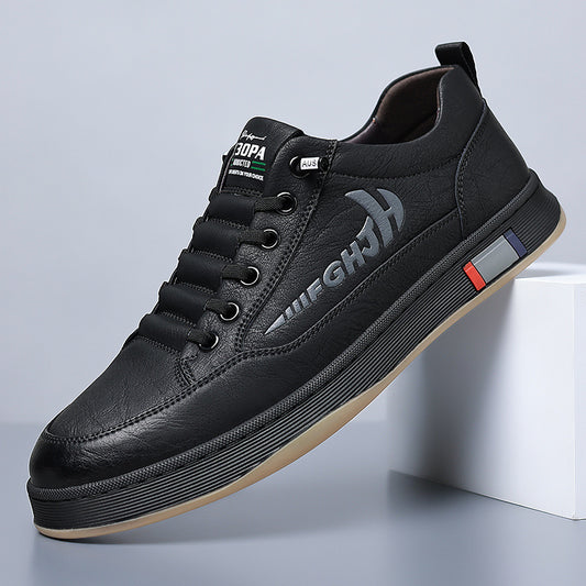 Men's Autumn Cowhide Retro Lightweight Breathable Trendy Leather Shoes