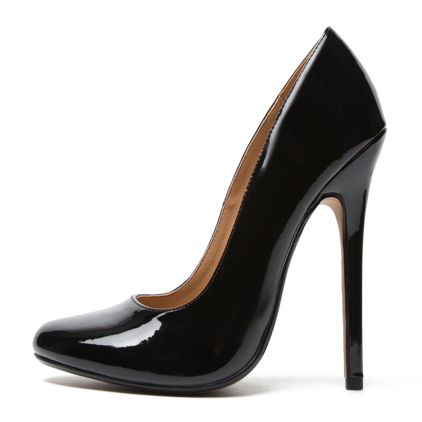 Black Silk Plus Size European High Women's Shoes