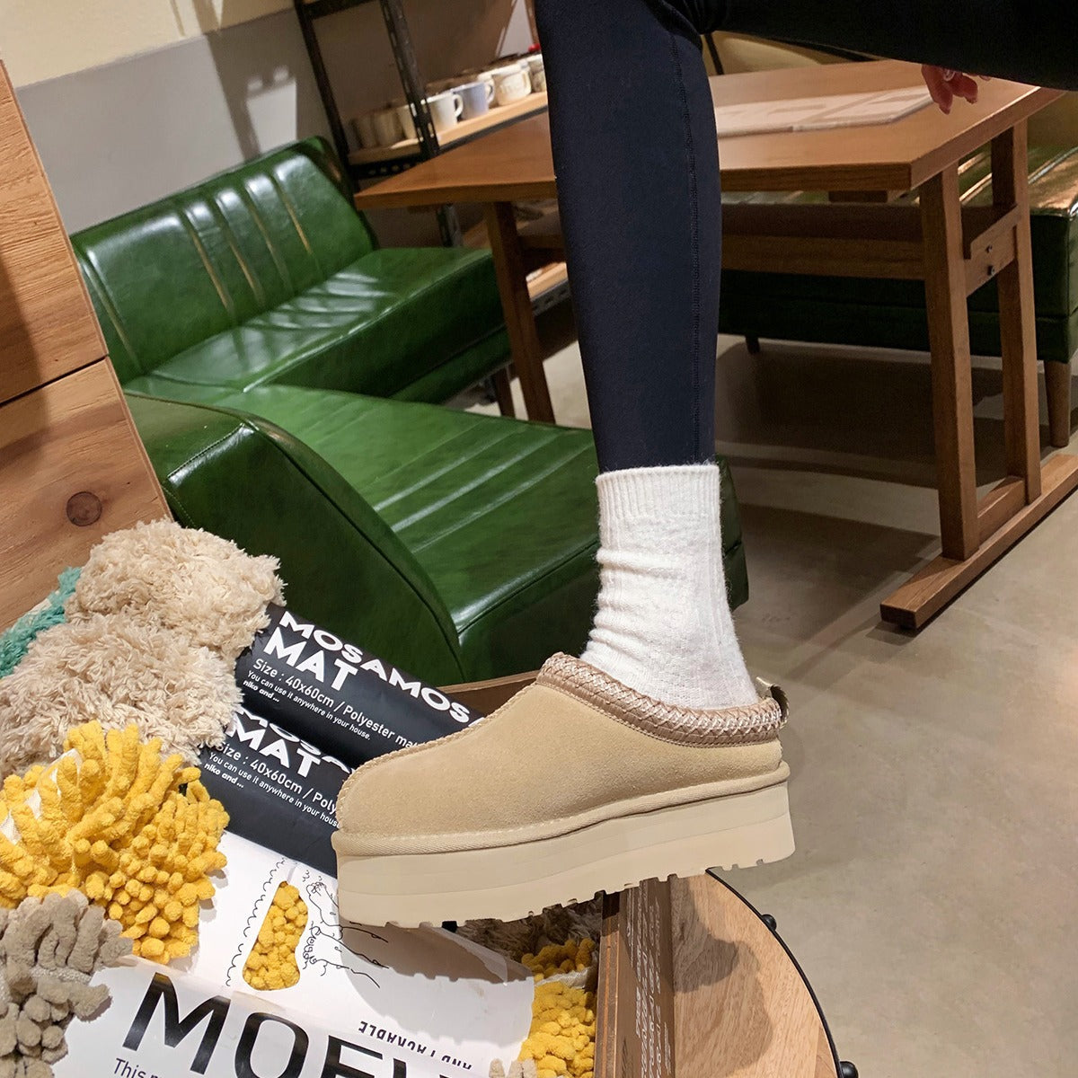 Women's With Fleece Lining Thick Furry Bottom Snow Boots