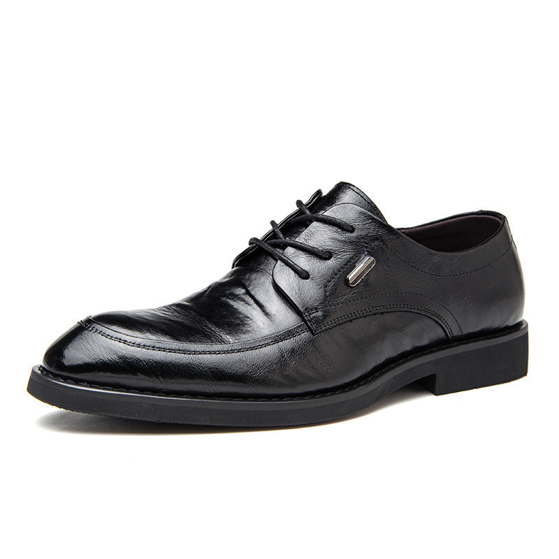 Men's Sheepskin British Breathable Derby Business Formal Men's Shoes