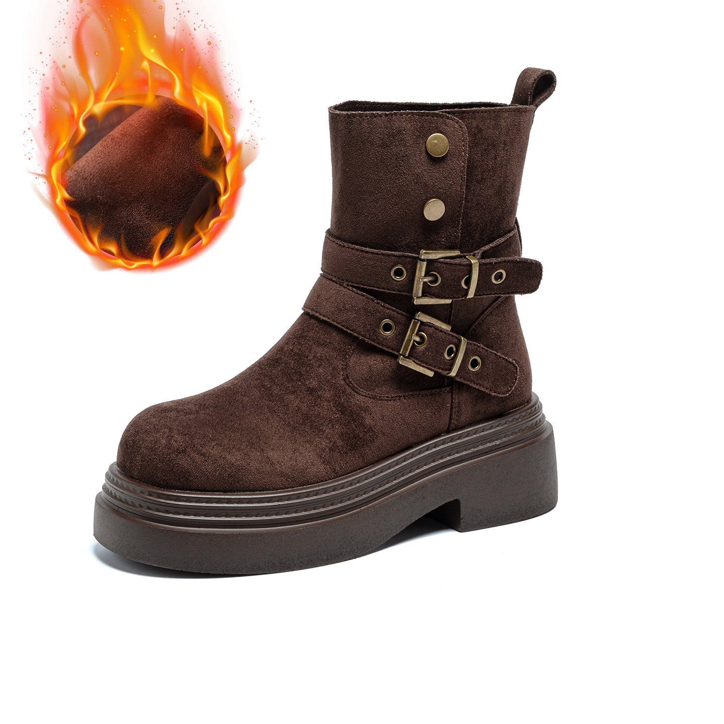 Women's Platform Martin Autumn Fashion Middle Small Men's Shoes