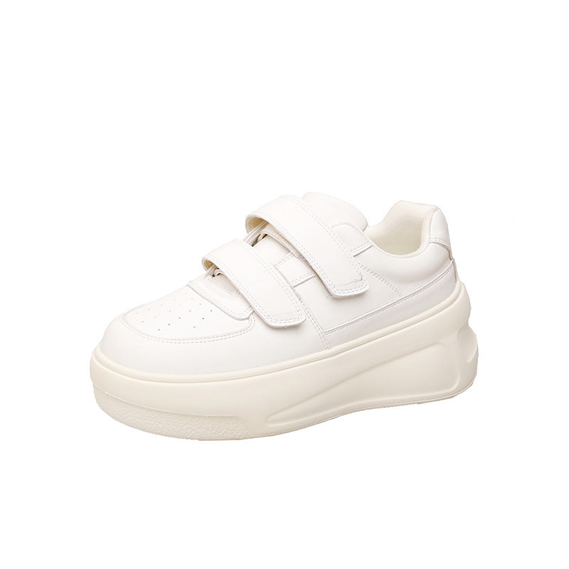Women's Chubby Smiley Face Velcro Thick Sole Casual Shoes