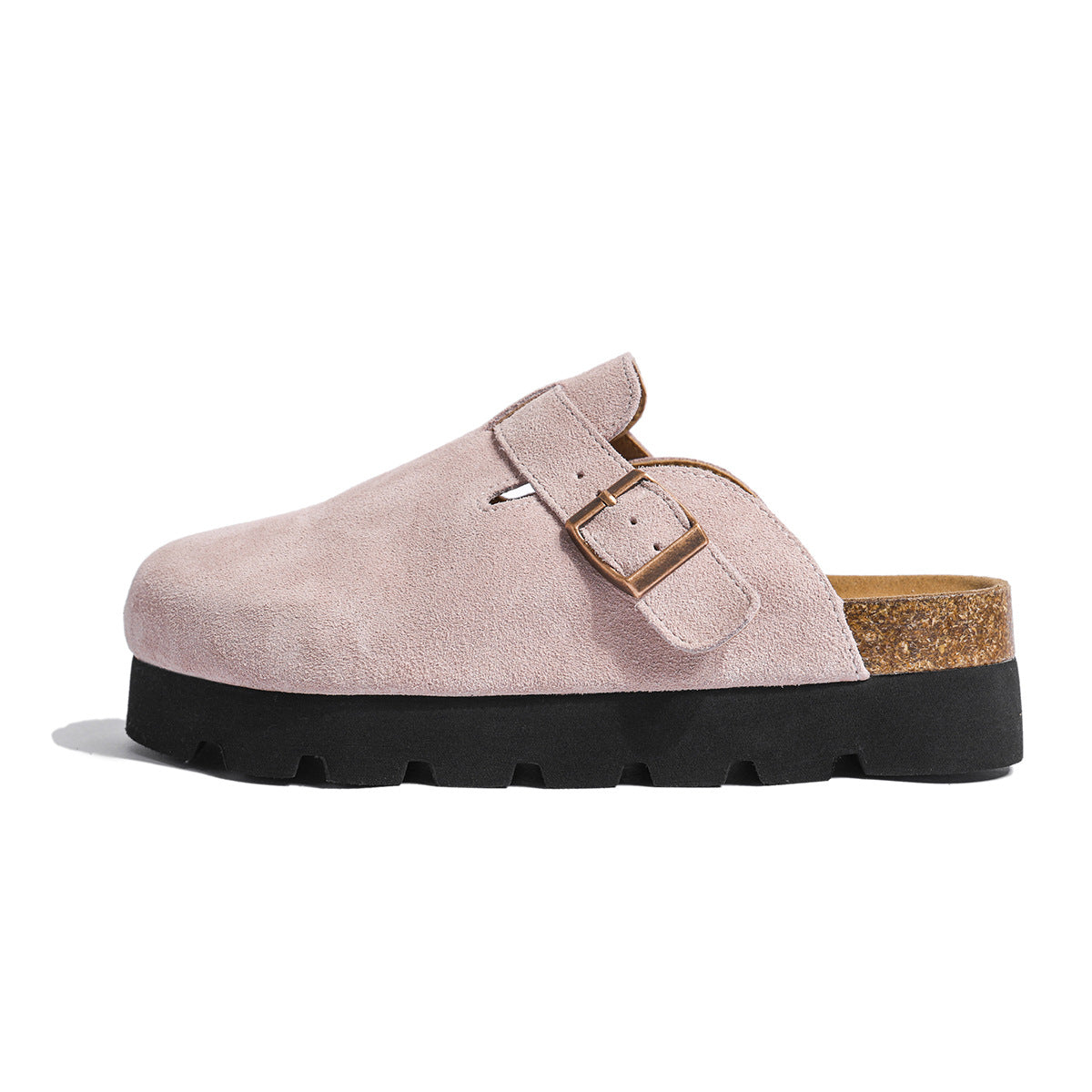 Women's Half Fleece-lined Slip-on Fashion Fluffy Wool Slippers