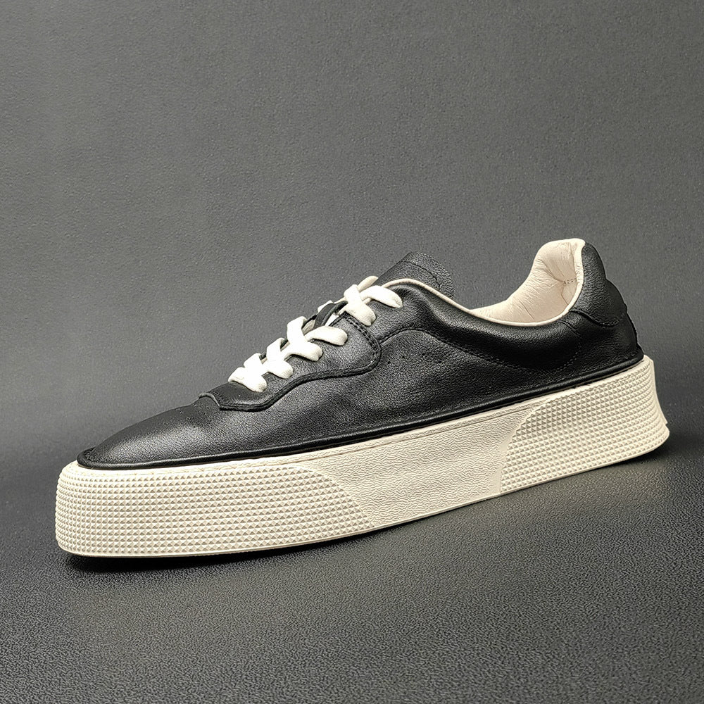 Men's Trendy White Light Luxury Niche Fashion Men's Board Shoes
