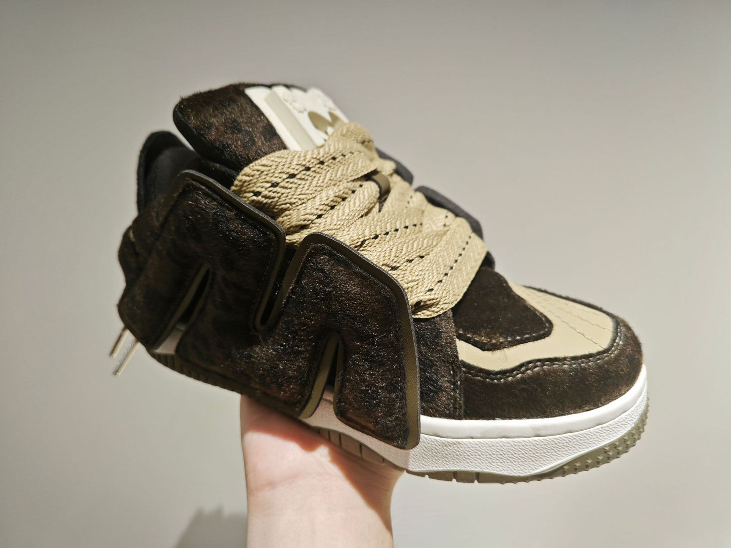 Women's & Men's Cyclone Series Leopard Print Color Matching Trend Increased Sneakers
