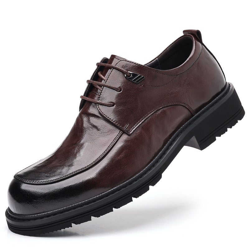 Men's Big Head Light Luxury Business Formal Thick Men's Shoes