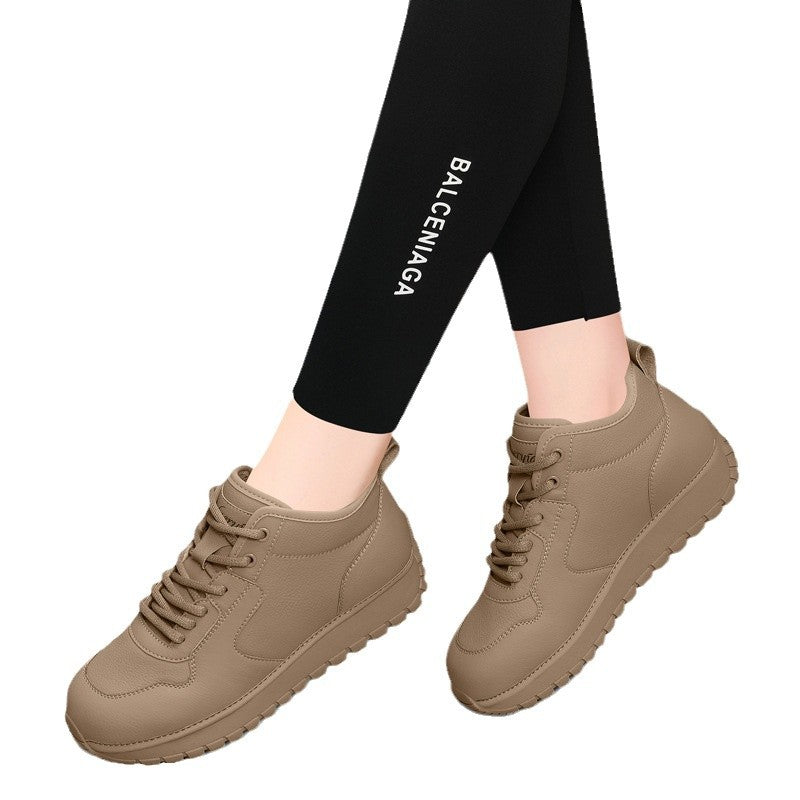 Soft Bottom Mom Winter Fleece-lined Flat Casual Shoes