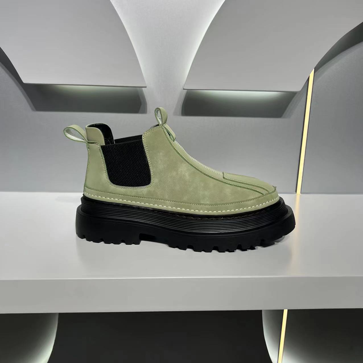 Men's Korean Style Versatile Height Increasing Fashion Martin Ankle Sneakers