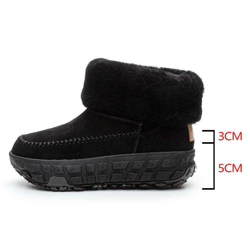 Women's Sole Genuine Elevator For Winter Portable Snow Boots
