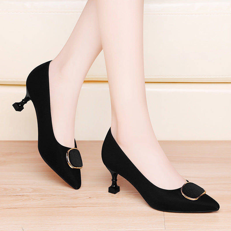 Size Wedding Feet Fat Wide Stiletto Rhinestone Mother Women's Shoes
