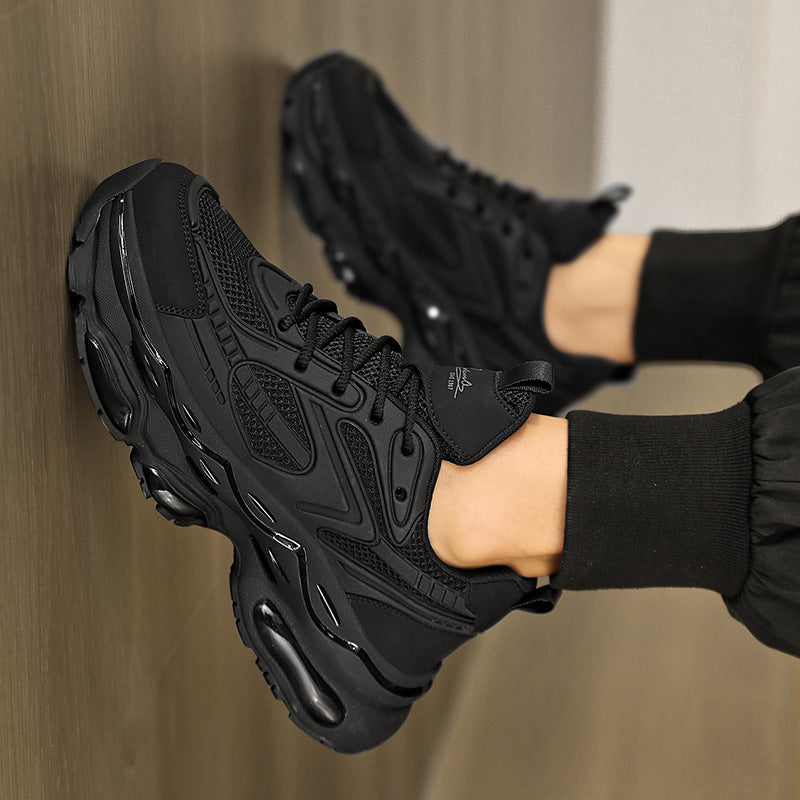 Men's Black Warrior Daddy Tide Spring Breathable High-grade Sneakers