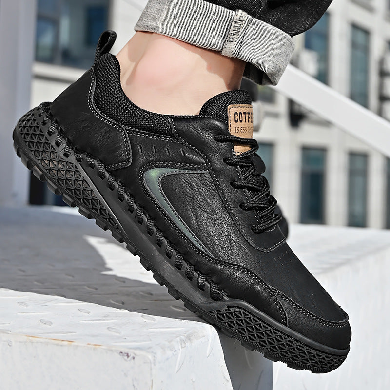 Men's Style Versatile Breathable Soft Bottom British Casual Shoes