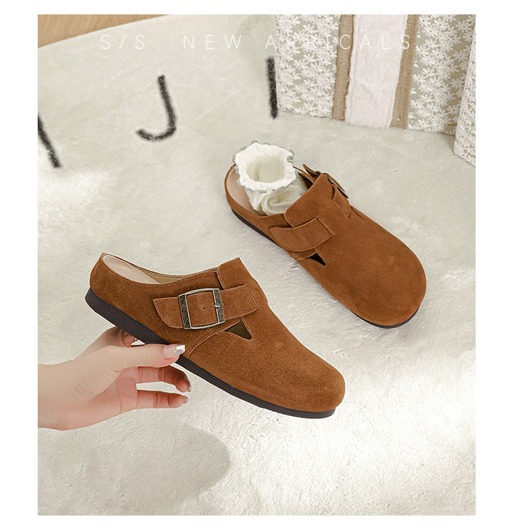 Women's Insole Closed Toe Half Soft Bottom Sandals