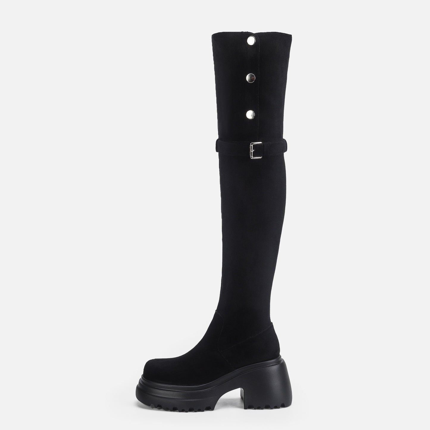Women's Knee Fold Two Wear Thick Bottom Boots