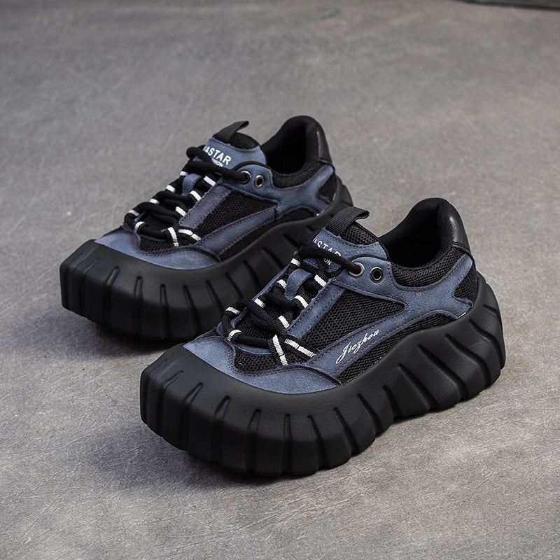 Women's Fashion Fried Street Color Matching Clunky Breathable Casual Shoes