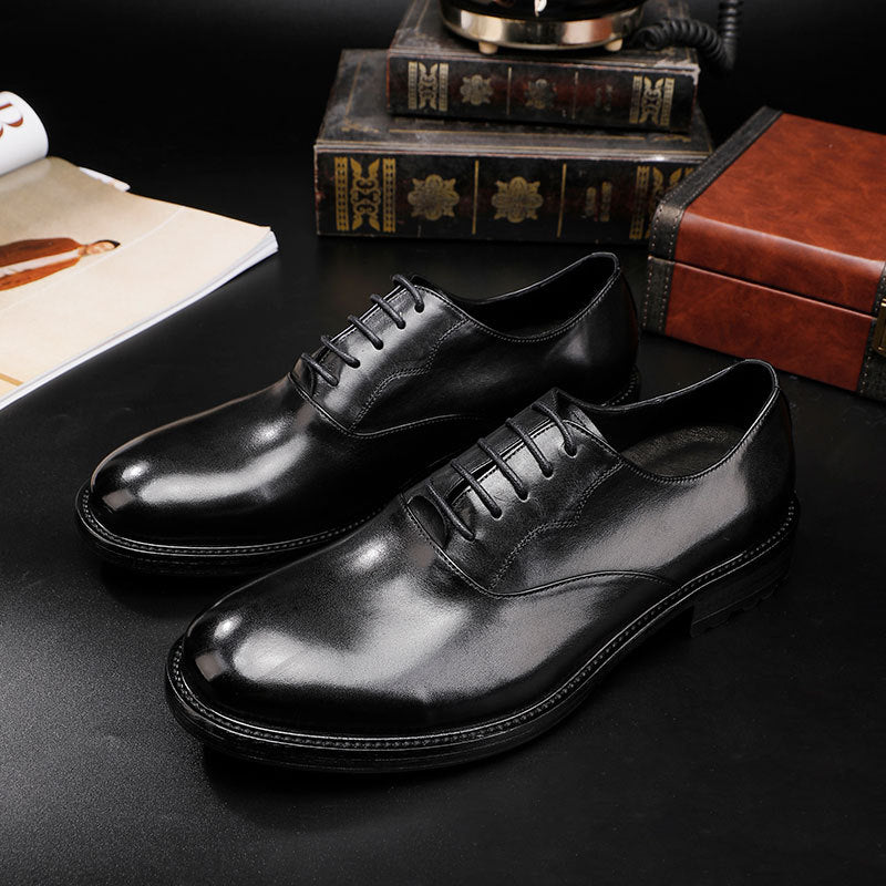 Men's Size Business Formal Wear British Retro Leather Shoes