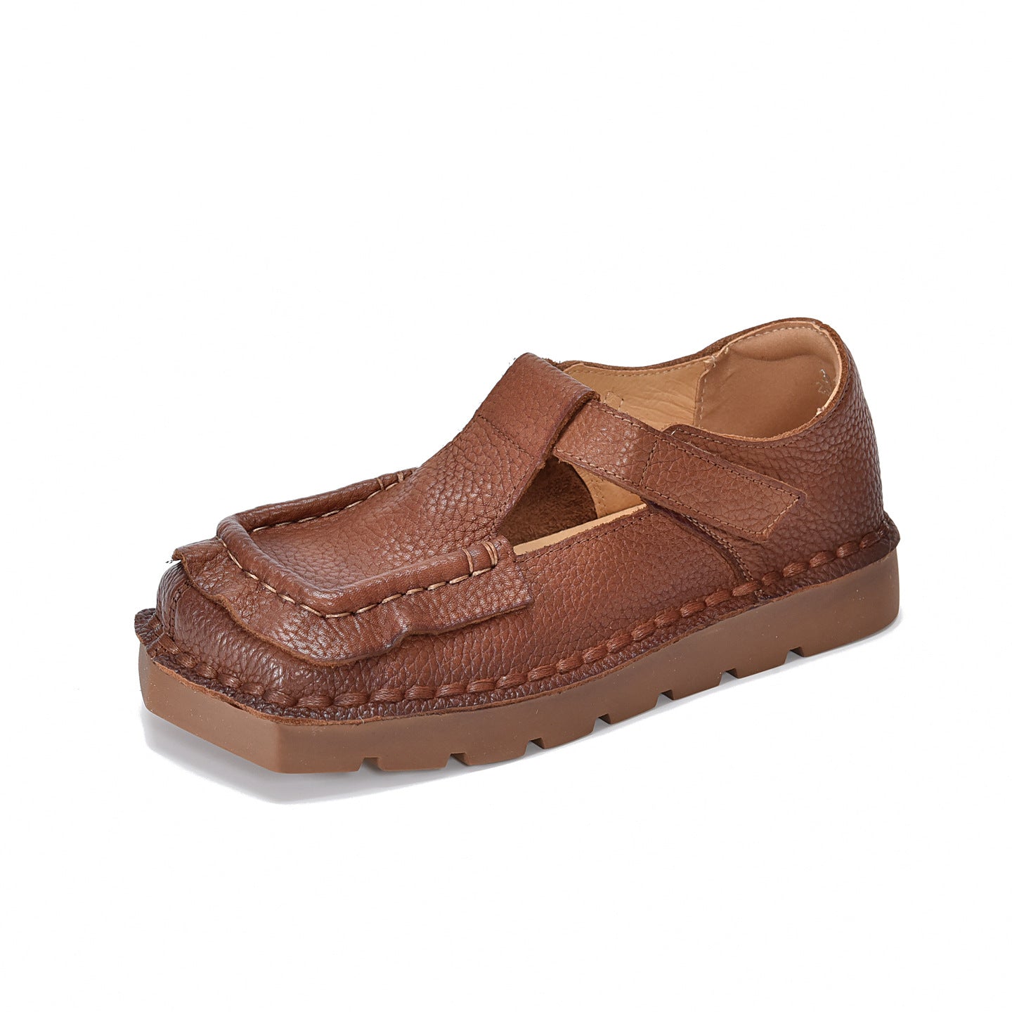 Women's Retro British Style Elastic Mouth Small Women's Casual Shoes