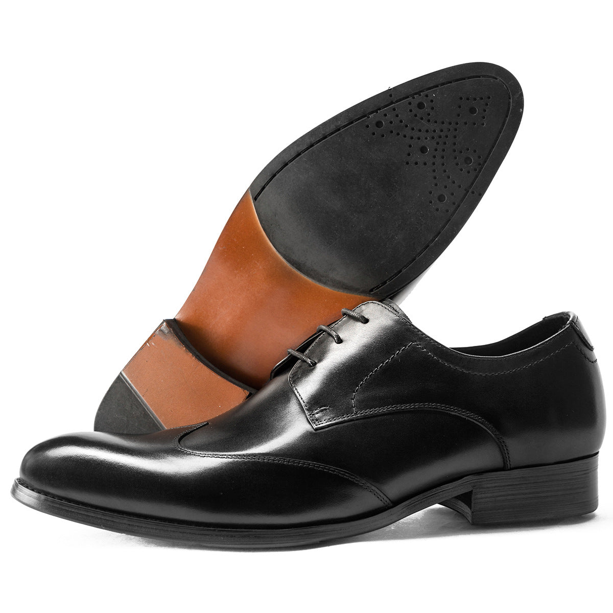 Men's Unique Quality British Pointed Business Leather Shoes