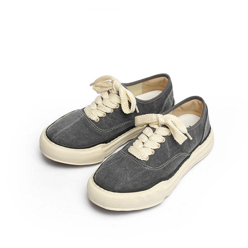 Women's & Men's Irregular Dissoed Sole Washing Trendy Thick Men's Board Shoes