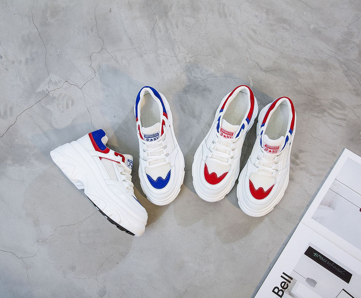 Women's Style Clunky Summer Platform Running Small Casual Shoes