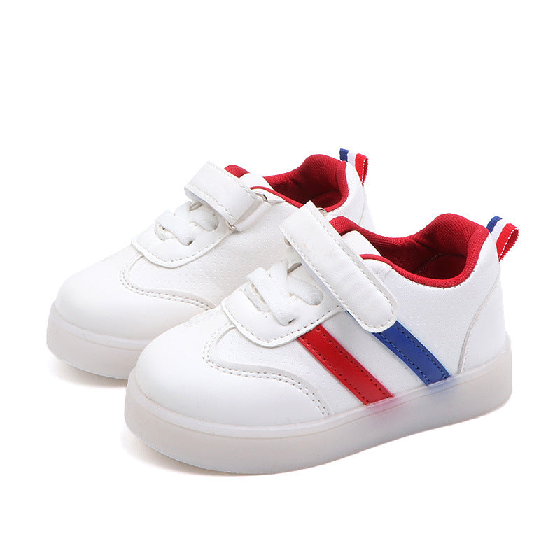 Children's Luminous Korean Style Boys Board Colorful Kid's Sneakers