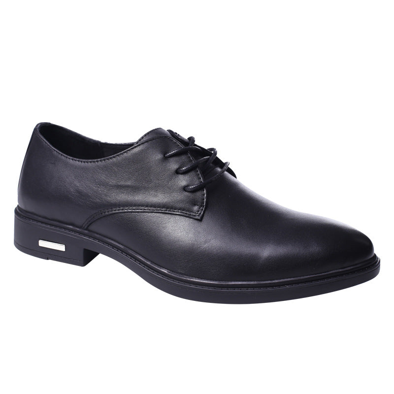 Men's Business Formal Fashion Trend Round Head Leather Shoes