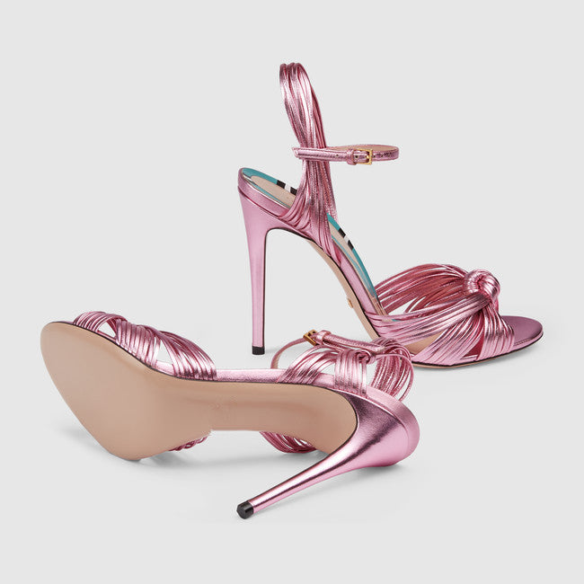 Women's Summer Thin Strap Woven Peep Toe High Heeled Sandals
