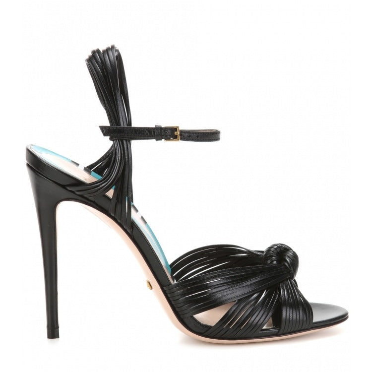 Women's Summer Thin Strap Woven Peep Toe High Heeled Sandals