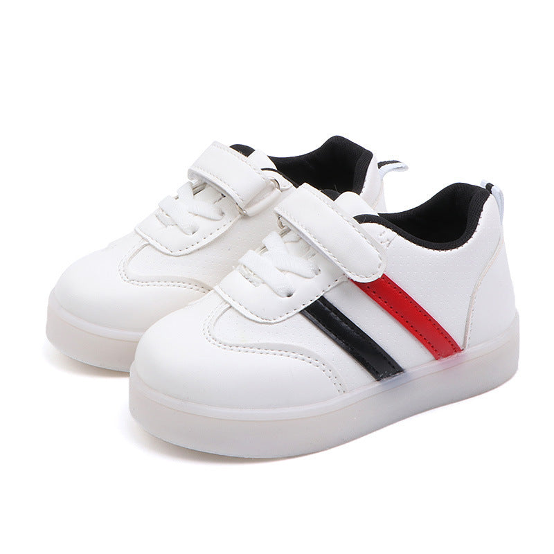 Children's Luminous Korean Style Boys Board Colorful Kid's Sneakers