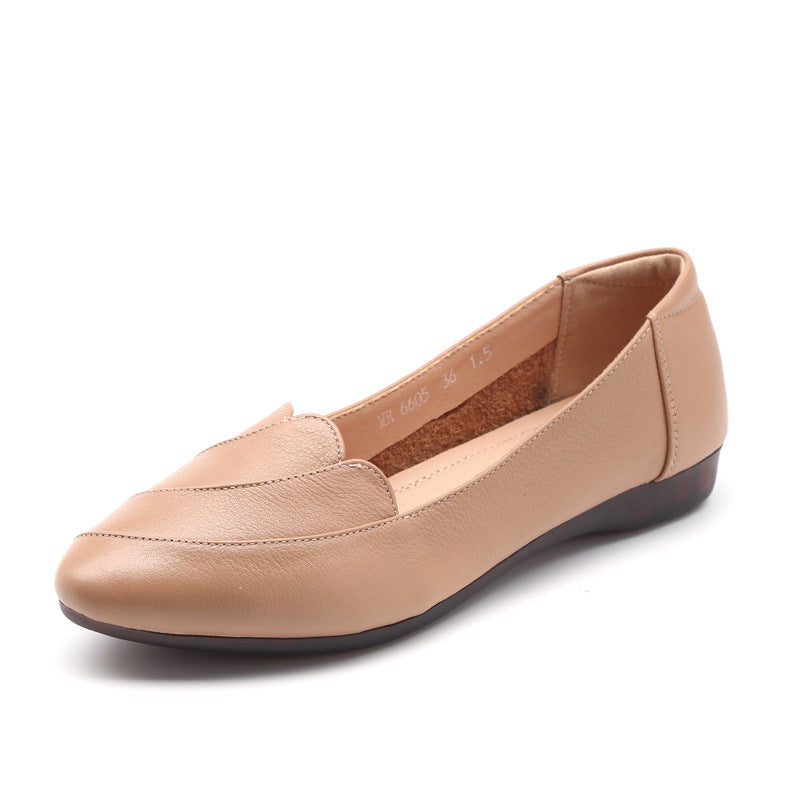 Women's Spring Genuine Soft Bottom Flat Large Women's Shoes