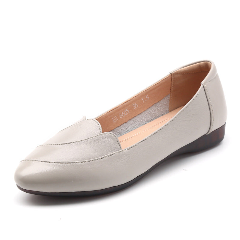 Women's Spring Genuine Soft Bottom Flat Large Women's Shoes
