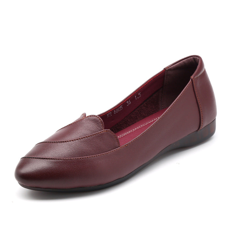 Women's Spring Genuine Soft Bottom Flat Large Women's Shoes