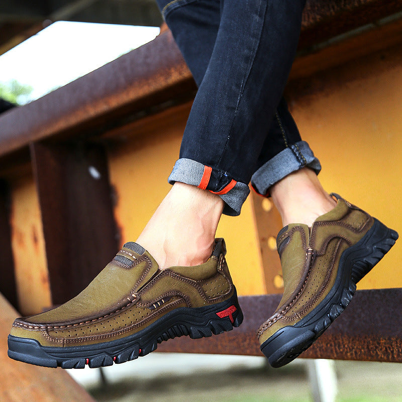 Men's Plus Size Outdoor Korean Breathable Suede Men's Casual Shoes